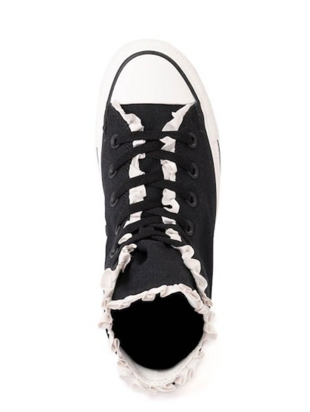 Converse Chuck Taylor All Star Frills High-Top Sneaker- Black - Picture 5 of 11